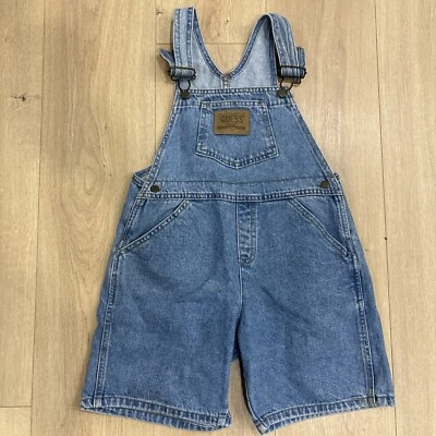 Baby GUESS Georges Marciano Denim Babero Mono Parche Cuero Talla 6 De Colección Años 90 T89 Foto 1 de 4