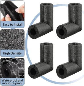 4 Pack Pipe Insulation Foam Tube Elbow Insulation Tubing Elbows Water Freeze ... - Picture 1 of 7