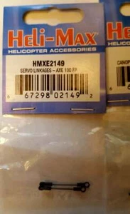 LOT OF HELIMAX AXE 100 FP PART #HMXE2149 SERVO LINKAGES & HMXE2151 CANOPY SERVE - Picture 1 of 3