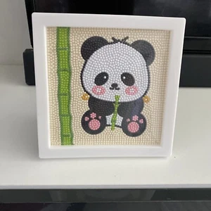 Completed Panda Diamond Art Painting, Nursery Decor, Child's Bedroom - Picture 1 of 2