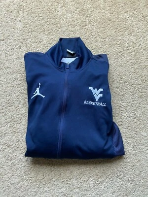 Chándal Air Jordan Nike Dri-Fit WVU Baloncesto Azul Marino y Blanco - Talla Mediana Foto 1 de 4