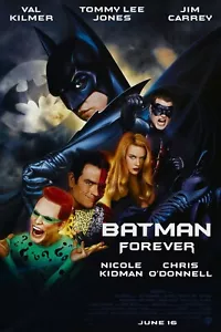 Free Same Day Shipping BATMAN FOREVER Cast Version Borderless 11x17 Poster - Picture 1 of 1