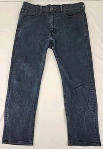 Levis 505 Jeans Herren 38x30 Schwarz Denim Regular Fit Straight Leg Red Tab - Bild 1 von 12