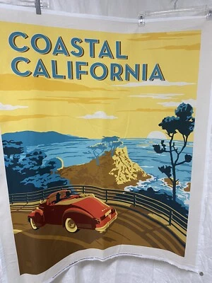 Panel de edredón 100 % algodón Riley Blake Destinations Costal California 37” X 44” Foto 1 de 4