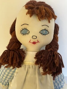 Süße Floppy Handarbeit Stoffpuppe gebraucht - Bild 1 von 6