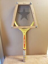 Vtg Spalding Rosemary Casals Tournament Tennis Racquet with Wood Cover Holder