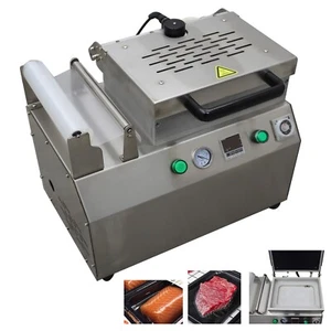 110V 1KW Vacuum Close Fitting Packager Fresh-keeping Tray Film Selaer Laminator - Picture 1 of 24