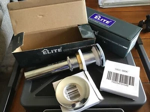 Lot Of 2  Elite 1 1/4 Bathroom Lavatory Vessel Basin Sink Pop Up Chrome Drain - Picture 1 of 2