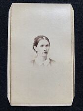 Antique Warren Ohio OH Woman Fancy Back Stamp Civil War CDV Photo Card Tax