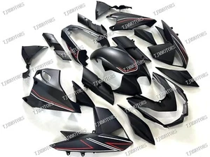 For 2010-2013 Kawasaki Z1000 Matt Black ABS Injection Mold Bodywork Fairing Kit - Picture 1 of 10