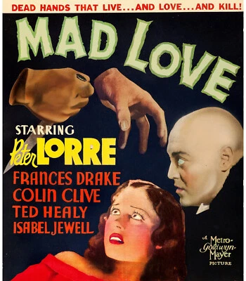Mad Love (1935) Horror Peter Lorre Frances Drake DVD Public domain (Disc Only) - Image 1 of 2