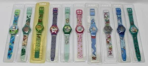 Vintage Disney Kids Plastic Watch Lot of 10 New Sealed Aladdin Toy Story Lion - Picture 1 of 8