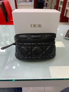 ORIGINAL CHRISTIAN DIOR CASE SUNGLASSES EYEGLASSES BLACK LEATHER POUCH W/ BOX - Picture 1 of 5