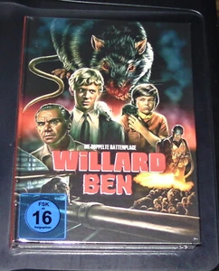 WILLARD (1971) + BEN (1972) LIMITIERTES NUMMERIERTE MEDIABOOK DOPPEL BLU RAY NEU - Bild 1 von 6