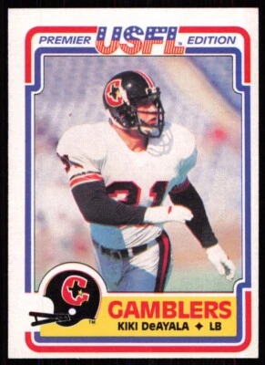 1984 Topps USFL Kiki Deayala Houston Gamblers #33 - Image 1 of 2