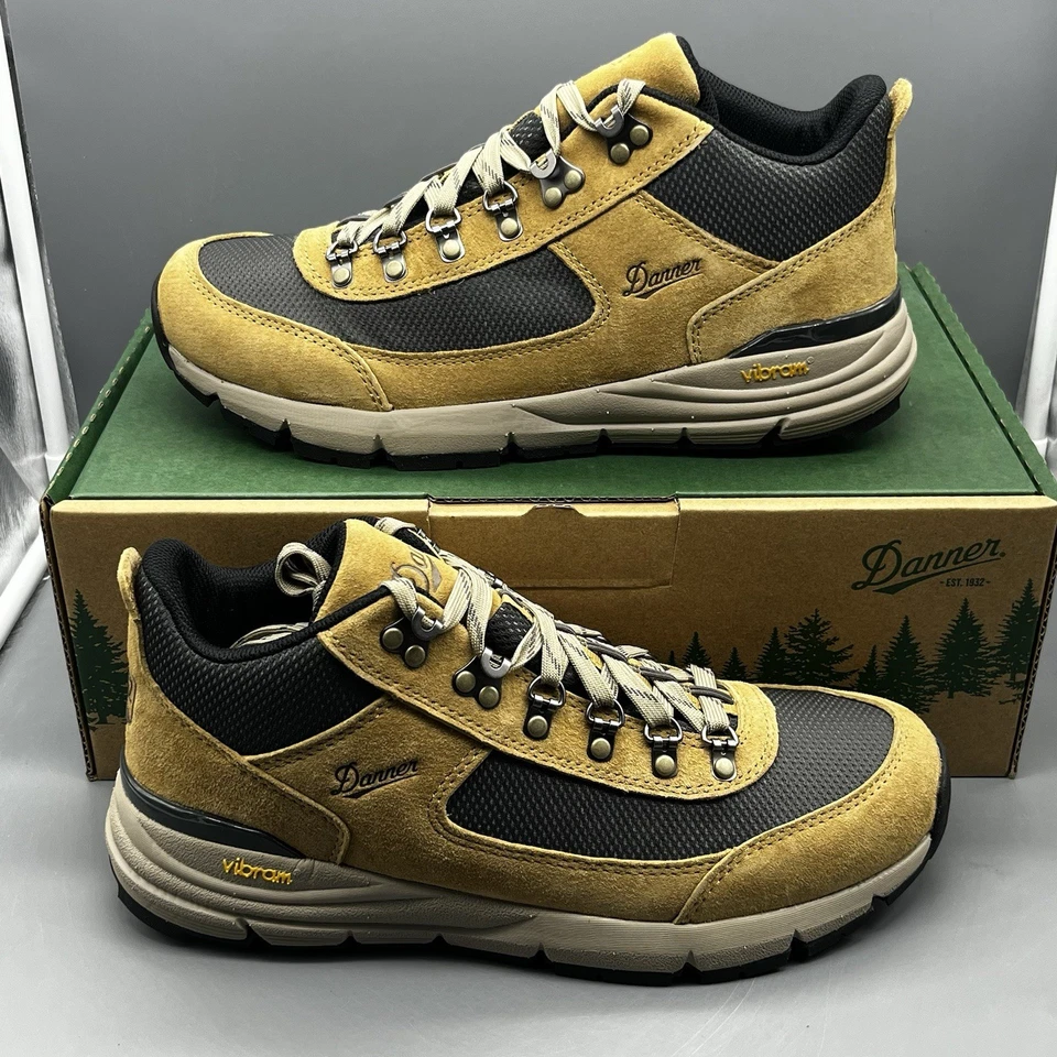 Danner South Rim 600 Hiking Shoes Mens Size 9.5 EE Wide Brown Gray Vibram 64310