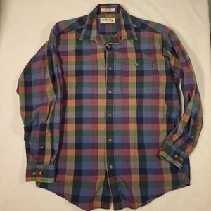 Vintage Orvis mehrfarbig Baumwolle kariert Knopfleiste Langarm Hemd Herren Medium EUC - Bild 1 von 9
