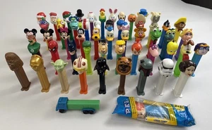 Lote De 55 Dispensadores Pez De Colección Disney Star Wars Looney Tunes Picapiedra Marvel - Imagen 1 de 10