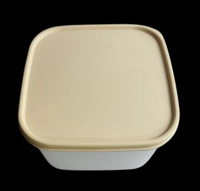 Tupperware Modular Mates Contenedor de 11 tazas #1620 Tapa beige - 2,6 L NUEVO Foto 1 de 2