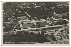 S7311-155/ Bad Saarow Bahnhofsplatz Foto AK ca.1930 - Picture 1 of 2