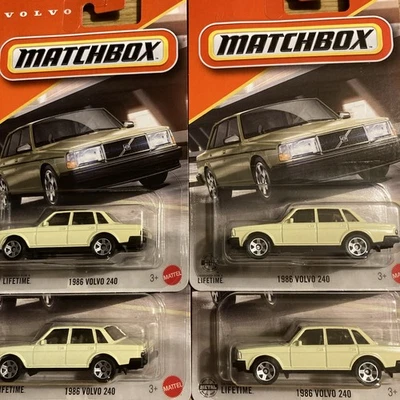 MATCHBOX 2025 #18 122 YELLOW 1986 VOLVO 240 Lot OF 4 - Image 1 of 4