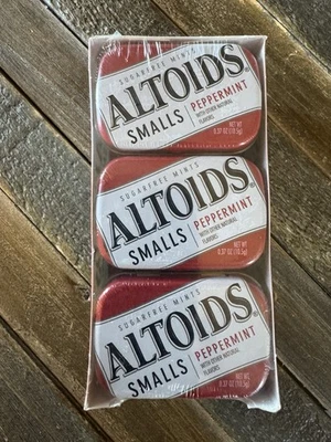 Altoids Smalls Peppermint Sugar Free Mints – 9 Mini Tins Pack NEW  Read - Image 1 of 2