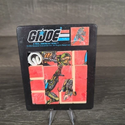 De colección 1983 GI Joe Rompecabezas Deslizante Un Real Héroe Americano Tapón Hasbro Juego Cerebral Foto 1 de 4