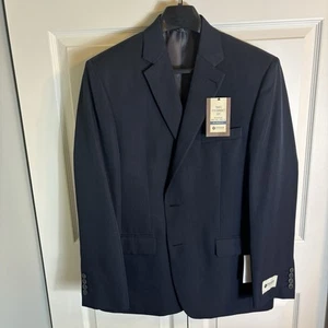 NEW Haggar Men's Blue Travel Performance Suit Jacket SZ 42 Regular - Picture 1 of 7