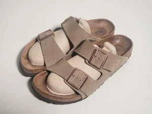 Birkenstock Arizona hellbraun/beige Leder Sandale EU Größe 40 - US Herren 7 / Damen 9 - Bild 1 von 14