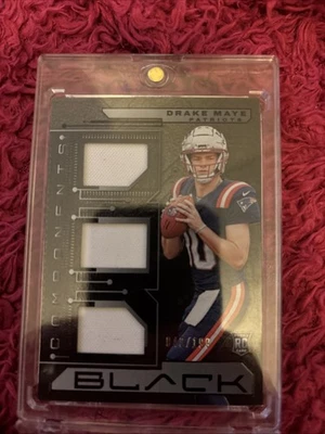 2024 Panini Black - Components Drake Maye #Co3 /199 (MEM, RC) - Image 1 of 2