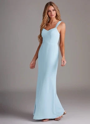 Azazie Denice Sky Blue Formal Dress – 4 - Image 1 of 4