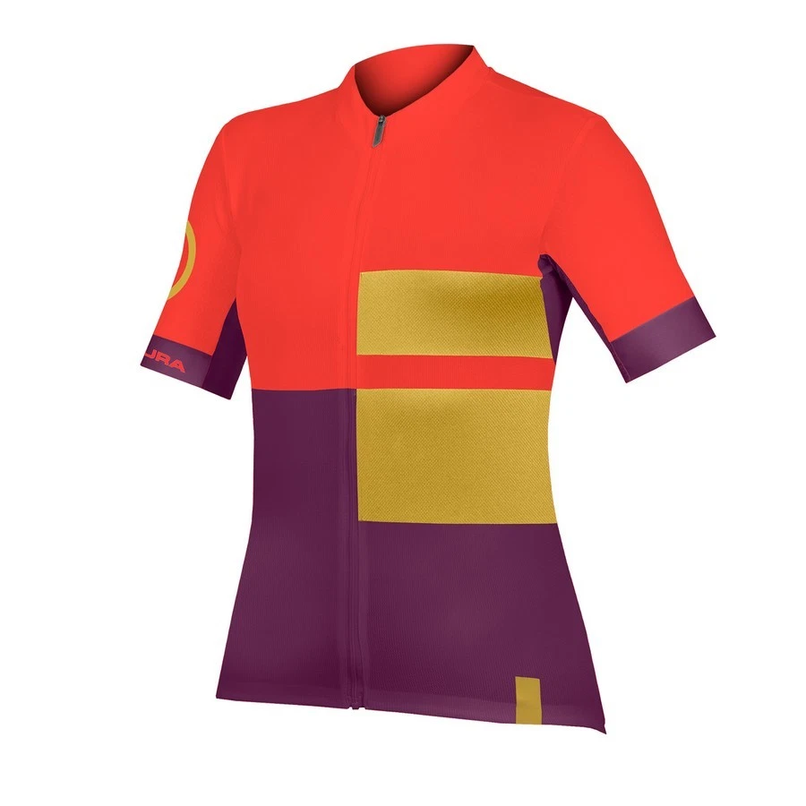 maglia a manica corta fs260 print s/s jersey donna pomegranate Endura ciclismo - Immagine 1 di 1