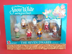 Mattel Disney's Snow White and the Seven Dwarfs Figurines 7 Piece Set 1993 - Picture 1 of 6