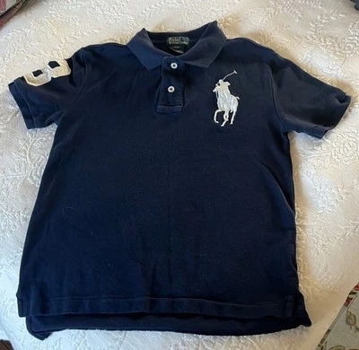 Polo Ralph Lauren Polo Niños 7! Azul Calce Clásico Big Pony con #3 Foto 1 de 4