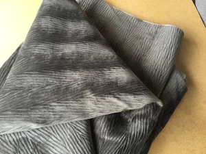 Velvet velour Upholstery LIGHT BROWN fabric remnant 220 cm - Picture 1 of 3