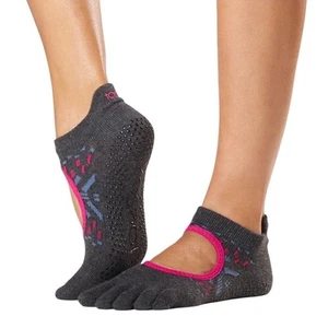 Toesox BELLARINA Grip Socks In Festival Yoga Barre Pilates Size Small - Picture 1 of 5