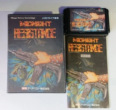 MIDNIGHT RESISTANCE Mega Drive Sega Japan Import Free shipping FedEx DHL Tested - Image 1 of 4