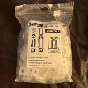 Project Source Curved A Floor Tile Leveling System Clips Part A 100-Pack 1690485 - Picture 1 of 7