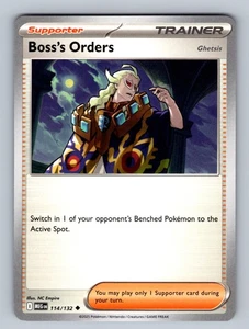 Boss's Orders [Ghetsis] - 114/132 Uncommon ME01: Mega Evolution - NM Pokemon TCG - Picture 1 of 2
