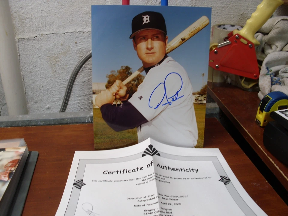 ДЕТРОЙТ ТИГРЫ ДЕКАН ПАЛМЕР ПОДПИСЬ 8 X 10 ФОТО С АВТОГРАФОМ - Изображение 1 из 1