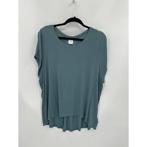 Athleta With Ease T-Shirt in Salbeigrün weich gerippt Hi-Lo Gr. XL - Bild 1 von 6