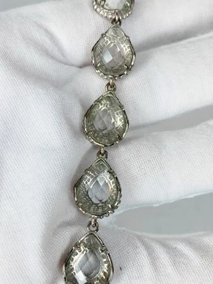 Kendra Scott BRYNN Bracelet Rhodium Silver & Clear Faceted Stones  - Image 1 of 4