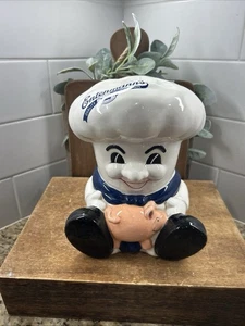 Vintage Entenmann’s Ceramic Chef Piggy Bank – Advertising Collectible - Picture 1 of 8