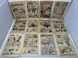 12 Coverless Comic Books VTG Archie Patsy Walker Nancy Disney Mickey Mouse Duck - Picture 1 of 24