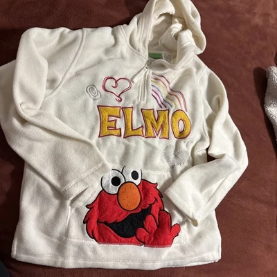 Sesame Street ELMO Quarter Zip Hoodie Fleece Womens's Size Small 2008 By Freeze - Image 1 of 4