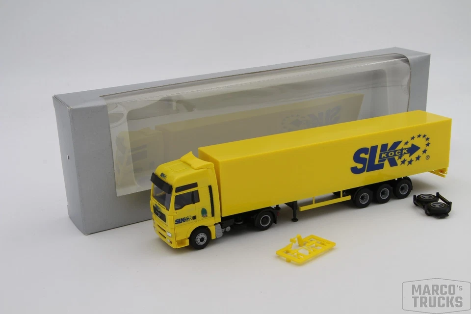 AWM MAN TGA XXL Box semitrailer "SLK Kock 48465 Schüttorf" /AW1871 - Image 1 of 1