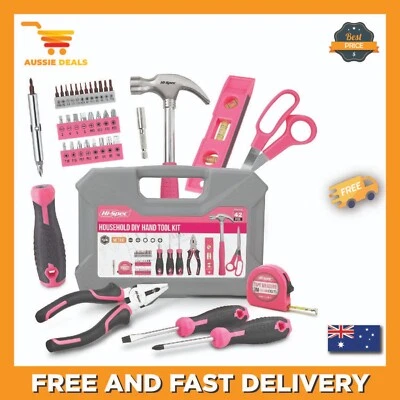 42pc Pink Household Tool Kit for Ladies and Woman. Essential Hand Tool Set for - image 1 of 4