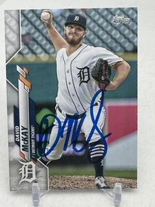 2020 Topps David McKay Signed Card AUTO TIGERS YANKEES RAYS U-136 - Bild 1 von 2