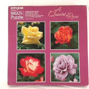 Vintage Springbok For Hallmark A Quartet of Roses Jigsaw Puzzle Complete PZL3513 - Picture 1 of 9