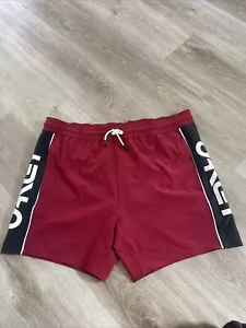 Oakley Custom Fit Board Swimming Shorts Red Black 2XL XXL New Mint Rare Design - Picture 1 of 10